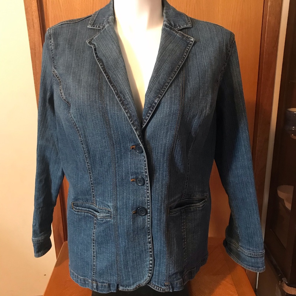 Stylish Jean jacket blazer, stretch